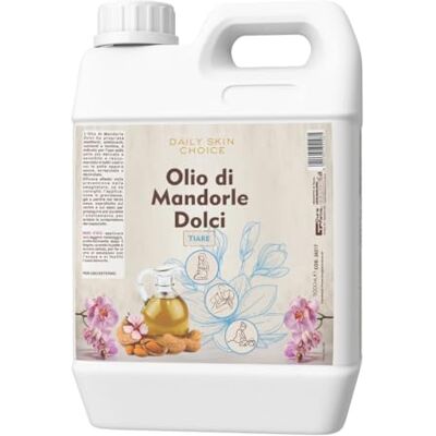 Cura Farma Süßmandelöl mit Tiaré-Duft, 5 l, beruhigendes und pflegendes Körperöl für Massage, nach der Dusche und nach dem Wachsen – Professionelle Größe Cura Farma Süßmandelöl mit Tiaré-Duft, 5 l, beruhigendes und pflegendes Körperöl für Massage, nach der Dusche und nach dem Wachsen – Professionelle Größe