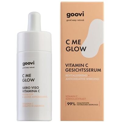 GOOVI C Me Glow Vitamin C Face Serum Gesichtsserum für einen strahlenden Teint antioxidativ & feuchtigkeitsspendend 30ml GOOVI C Me Glow Vitamin C Face Serum Gesichtsserum für einen strahlenden Teint antioxidativ & feuchtigkeitsspendend 30ml