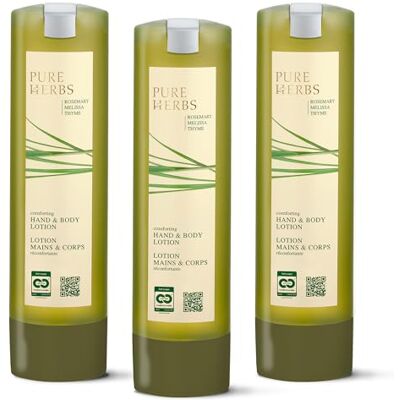 Pure ADA Cosmetics Hand- & Bodylotion 3 x 300 mL Vegan mit Melisse, Thymian & Rosmarin, SmartCare-System, alpines Spa-Ritual, harmonisch-frischer Kräuterduft, Made in Germany Pure ADA Cosmetics Hand- & Bodylotion 3 x 300 mL Vegan mit Melisse, Thymian & Rosmarin, SmartCare-System, alpines Spa-Ritual, harmonisch-frischer Kräuterduft, Made in Germany