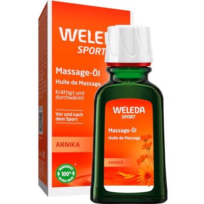 WELEDA Bio Arnika Sport Massageöl 50ml vegan Naturkosmetik Hautpflege Körperöl schützt vor Muskelkater & Verspannung. Ideal als Sport Vorbereitung / Regeneration mit Duft nach Rosmarin & Lavendel WELEDA Bio Arnika Sport Massageöl 50ml vegan Naturkosmetik Hautpflege Körperöl schützt vor Muskelkater & Verspannung. Ideal als Sport Vorbereitung / Regeneration mit Duft nach Rosmarin & Lavendel