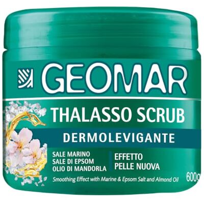 Geomar Thalasso Körperpeeling Dermoglatteffekt, Neue Hautwirkung, 600 g Mit Meersalz, Epsomsalz und Mandelöl, Made in Italy Geomar Thalasso Körperpeeling Dermoglatteffekt, Neue Hautwirkung, 600 g Mit Meersalz, Epsomsalz und Mandelöl, Made in Italy
