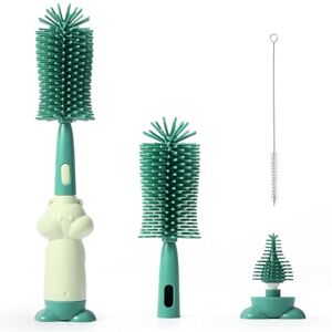 Diboniur Flaschenbürste Baby,3 in 1 Babyflaschen Bürste Silikon,Flaschenreiniger Bürste Mit Schnullerbürste,Kratzfest Und Langlebig,Flaschenbürste Silikon,Zum Reinigen Von Babyflaschen Und-Bechern Diboniur Flaschenbürste Baby,3 in 1 Babyflaschen Bürste Silikon,Flaschenreiniger Bürste Mit Schnullerbürste,Kratzfest Und Langlebig,Flaschenbürste Silikon,Zum Reinigen Von Babyflaschen Und-Bechern