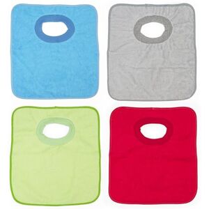 Ti TIN 4er-Pack- Wasserdichte Frottee Babylätzchen, 32x36cm Lätzchen mit Elastischem Verschluss für Babys und Kinder ab 1 Jahr 90% Baumwolle 10% Polyester Ti TIN 4er-Pack- Wasserdichte Frottee Babylätzchen, 32x36cm Lätzchen mit Elastischem Verschluss für Babys und Kinder ab 1 Jahr 90% Baumwolle 10% Polyester