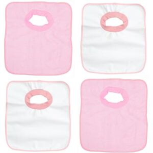 Ti TIN 4er Pack- wasserdichte frottee Babylätzchen, 33x36 cm Lätzchen mit elatischem Verschluss für Babys von 6 bis 18 Monaten, 100% Polyester Mikrofaser und Vinylfutter, ohne Motiv Ti TIN 4er Pack- wasserdichte frottee Babylätzchen, 33x36 cm Lätzchen mit elatischem Verschluss für Babys von 6 bis 18 Monaten, 100% Polyester Mikrofaser und Vinylfutter, ohne Motiv