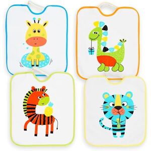 Ti TIN Lätzchen Baby ab 12 Monaten – Pack mit 4 wasserdichten Sabberlätzchen, Baumwoll-Frottee (73%) und Polyester (27%), maschinenwaschbar, mit elastischem Verschluss, ideal für Kindergarten Ti TIN Lätzchen Baby ab 12 Monaten – Pack mit 4 wasserdichten Sabberlätzchen, Baumwoll-Frottee (73%) und Polyester (27%), maschinenwaschbar, mit elastischem Verschluss, ideal für Kindergarten