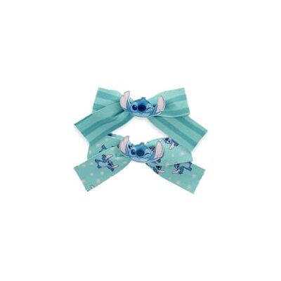 Disney Stitch – 2er-Set Kinder-Haarklammern mit Schleifen – Flache Clips für feines Haar – Sanfter Halt für Babys & Mädchen – Lilo & Stitch – Offizielles -Produkt Disney Stitch – 2er-Set Kinder-Haarklammern mit Schleifen – Flache Clips für feines Haar – Sanfter Halt für Babys & Mädchen – Lilo & Stitch – Offizielles -Produkt