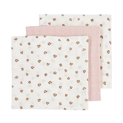 MEYCO Baby Mullwindeln 3er Pack 70x70cm Musselin Spucktücher 100% weiche Baumwolle Oeko Tex Zertifiziert saugfähig, hautfreundlich & atmungsaktiv Mini Panther Zartrosa MEYCO Baby Mullwindeln 3er Pack 70x70cm Musselin Spucktücher 100% weiche Baumwolle Oeko Tex Zertifiziert saugfähig, hautfreundlich & atmungsaktiv Mini Panther Zartrosa