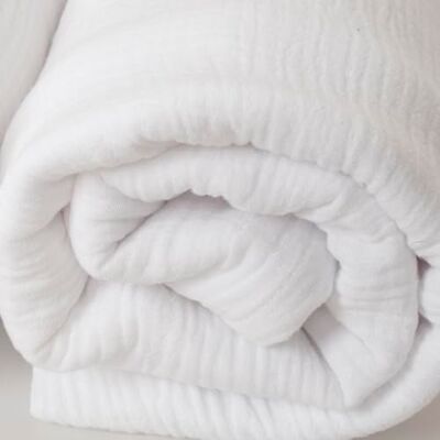 Babyline Baby-Musselin, 120 x 120 cm, Decke, Wickeltuch, Bambus, Baumwolle, für Neugeborene, natürliche Fasern, superweich, hypoallergen, 100% umweltfreundlich, Weiß Babyline Baby-Musselin, 120 x 120 cm, Decke, Wickeltuch, Bambus, Baumwolle, für Neugeborene, natürliche Fasern, superweich, hypoallergen, 100% umweltfreundlich, Weiß