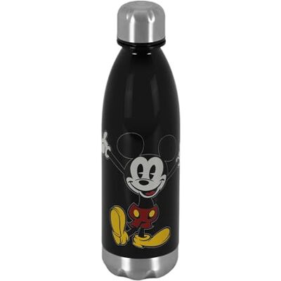 Disney Unisex 06751 Flasche Face, Schwarz, 700 ml Disney Unisex 06751 Flasche Face, Schwarz, 700 ml