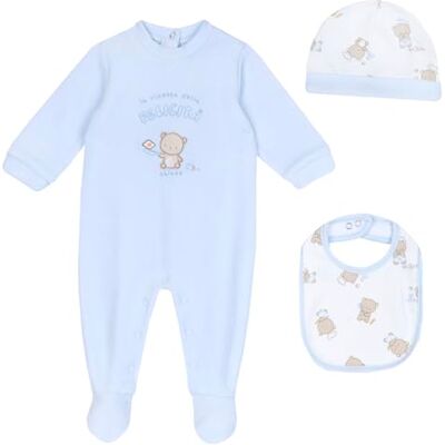Chicco , GeschenkSet für Neugeborene, mit Strampler, Mütze und Lätzchen, GeschenkIdee Zur Geburt, Designed In Italy Chicco , GeschenkSet für Neugeborene, mit Strampler, Mütze und Lätzchen, GeschenkIdee Zur Geburt, Designed In Italy