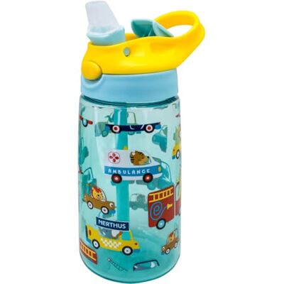 NERTHUS FIH 1353 Wiederverwendbare Kinderflasche BPA-frei, klappbarer Auslauf, ergonomisch, robust, langlebig, leicht NERTHUS FIH 1353 Wiederverwendbare Kinderflasche BPA-frei, klappbarer Auslauf, ergonomisch, robust, langlebig, leicht