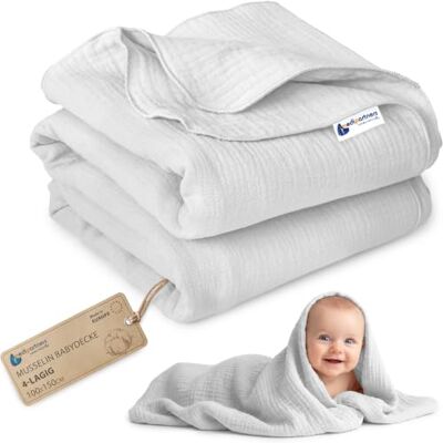 Medi Partners Musselin Babydecke 100x150cm Baby Decke Musselindecke Neugeborenen dünne dünne Kuscheldecke Sommer Babydecken für Kleinkinder Krabbeldecke Kinderbett Kinderwagen (Grau) Medi Partners Musselin Babydecke 100x150cm Baby Decke Musselindecke Neugeborenen dünne dünne Kuscheldecke Sommer Babydecken für Kleinkinder Krabbeldecke Kinderbett Kinderwagen (Grau)