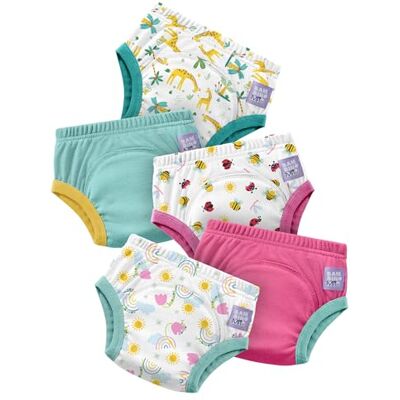 Mitac 5er-Pack Wiederverwendbare Baumwoll-Trainingshose 18–24 Monate Waschbare Pull-up-Höschen zum Toilettentraining für Babys und Kleinkinder – 100 % Baumwolle – sanft zur empfindlichen Haut Mitac 5er-Pack Wiederverwendbare Baumwoll-Trainingshose 18–24 Monate Waschbare Pull-up-Höschen zum Toilettentraining für Babys und Kleinkinder – 100 % Baumwolle – sanft zur empfindlichen Haut