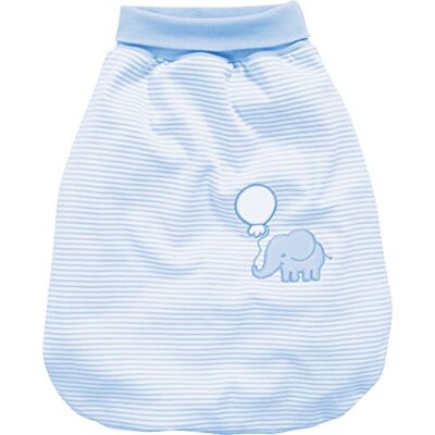 Playshoes Schnizler Baby Schlafsack, Strampelsack Elefant mit elastischem Umschlagbund, Gr. One Size, Blau (Bleu 17) Playshoes Schnizler Baby Schlafsack, Strampelsack Elefant mit elastischem Umschlagbund, Gr. One Size, Blau (Bleu 17)