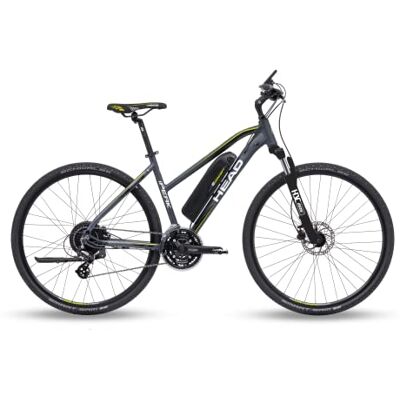 HEAD Women's e I-Peak RM Joy E-Crossbike, Grey/Green, 54 HEAD Women's e I-Peak RM Joy E-Crossbike, Grey/Green, 54