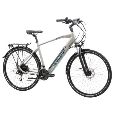 F.lli Schiano E-Bike Herren 28 Zoll, 418Wh Abnehmbarer Akku, 50Nm Motor, Shimano 21-Gang, Hydraulische Scheibenbremsen, E-Wave Grau F.lli Schiano E-Bike Herren 28 Zoll, 418Wh Abnehmbarer Akku, 50Nm Motor, Shimano 21-Gang, Hydraulische Scheibenbremsen, E-Wave Grau