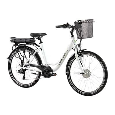 F.lli Schiano E-Moon, E Bike für die Stadt 26 Zoll, 36V 13Ah Abnehmbarer Akku, Motor 250W 40Nm, City Ebike für Herren/Damen, Weiss F.lli Schiano E-Moon, E Bike für die Stadt 26 Zoll, 36V 13Ah Abnehmbarer Akku, Motor 250W 40Nm, City Ebike für Herren/Damen, Weiss