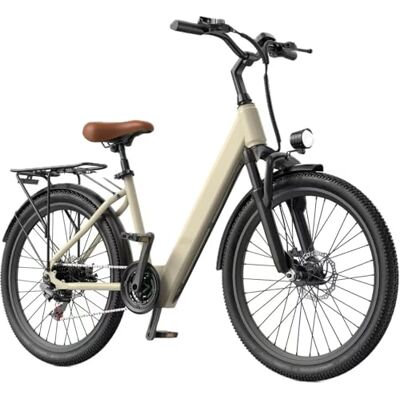 Eleglide Elektrofahrrad 24 Zoll, Motor 250 W, E-Cityrad 7 Gänge, E-Bike für Erwachsene mit Akku 36 V 13 Ah, LCD-Display E-Bike für Damen,25 km/h, Maximale Belastung 150 kg, Unisex E-Bike Model Eleglide Elektrofahrrad 24 Zoll, Motor 250 W, E-Cityrad 7 Gänge, E-Bike für Erwachsene mit Akku 36 V 13 Ah, LCD-Display E-Bike für Damen,25 km/h, Maximale Belastung 150 kg, Unisex E-Bike Model