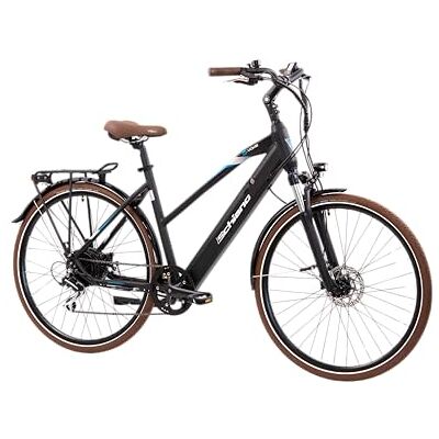 F.lli Schiano E-Voke, E Bike Trekking 28 Zoll, 36V 11.6Ah Abnehmbarer Akku, Motor 250W 50Nm, Trekking EBike für Herren/Damen, Schwarz F.lli Schiano E-Voke, E Bike Trekking 28 Zoll, 36V 11.6Ah Abnehmbarer Akku, Motor 250W 50Nm, Trekking EBike für Herren/Damen, Schwarz