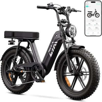 TS TST GRP LLC TST E Bike 20" x 4.0" Fatbike Elektrofahrrad mit 48V 15AH Akku, 250W Motor, 60km Reichweite, Tiefeinstieg, Federung, LCD-Display & App-Steuerung Ideal für Erwachsene zum Pendeln und Geländefahrten TS TST GRP LLC TST E Bike 20" x 4.0" Fatbike Elektrofahrrad mit 48V 15AH Akku, 250W Motor, 60km Reichweite, Tiefeinstieg, Federung, LCD-Display & App-Steuerung Ideal für Erwachsene zum Pendeln und Geländefahrten