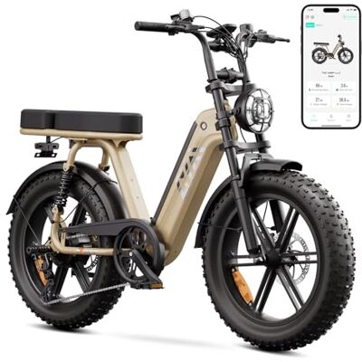 TS TST GRP LLC TST E Bike 20" x 4.0" Fatbike Elektrofahrrad mit 48V 15AH Akku, 250W Motor, 60km Reichweite, Tiefeinstieg, Federung, LCD-Display & App-Steuerung Ideal für Erwachsene zum Pendeln und Geländefahrten TS TST GRP LLC TST E Bike 20" x 4.0" Fatbike Elektrofahrrad mit 48V 15AH Akku, 250W Motor, 60km Reichweite, Tiefeinstieg, Federung, LCD-Display & App-Steuerung Ideal für Erwachsene zum Pendeln und Geländefahrten