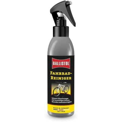 BALLISTOL 28085 Fahrrad-Reiniger, Fahrradpflege, silikonfrei, 150 ml Spray Reinigungsspray, Fahrradpflege von Felge bis Kette, für Alu, Chrom, eloxierte Teile BALLISTOL 28085 Fahrrad-Reiniger, Fahrradpflege, silikonfrei, 150 ml Spray Reinigungsspray, Fahrradpflege von Felge bis Kette, für Alu, Chrom, eloxierte Teile