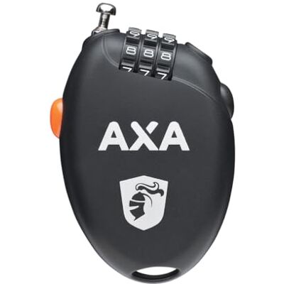AXA Roll Kabelschloss – Schloss mit Zahlencode – Länge 75 cm – Ultraleicht – Für Fahrräder und Zubehör AXA Roll Kabelschloss – Schloss mit Zahlencode – Länge 75 cm – Ultraleicht – Für Fahrräder und Zubehör