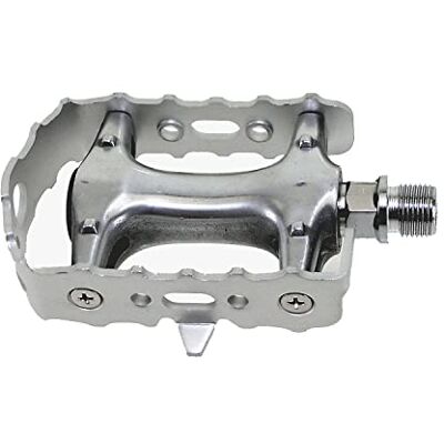 M-Wave Aluminium-Fahrradpedal mitAlu-käfig, Pedale, passend für alle Fahrradttypen, 9/16" Achse, CrMo-Achse, Silber M-Wave Aluminium-Fahrradpedal mitAlu-käfig, Pedale, passend für alle Fahrradttypen, 9/16" Achse, CrMo-Achse, Silber
