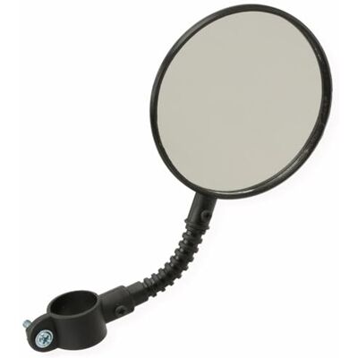 Dunlop Fahrrad mit Reflektorspiegel 80 mm schwarz Dunlop Fahrrad mit Reflektorspiegel 80 mm schwarz