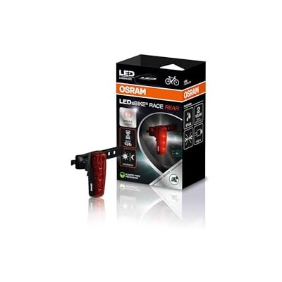 Osram LEDsBIKE Race Rear, intelligentes Bremslicht, wiederaufladbar, Zwei Leuchtmodi, StVZO-geprüft Osram LEDsBIKE Race Rear, intelligentes Bremslicht, wiederaufladbar, Zwei Leuchtmodi, StVZO-geprüft