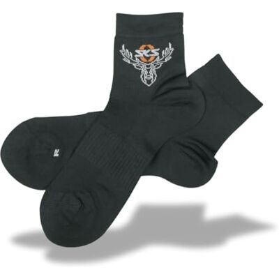 SKS GERMANY Biking Socken Gr. 43-46 (Fahrradzubehör, funktionale Socken in Hirsch-Design, atmungsaktiv, leichte Materialmischung, Luftkanäle, Öko Tex Standard), schwarz SKS GERMANY Biking Socken Gr. 43-46 (Fahrradzubehör, funktionale Socken in Hirsch-Design, atmungsaktiv, leichte Materialmischung, Luftkanäle, Öko Tex Standard), schwarz