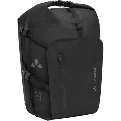 VAUDE Free Cargo Fahrradtasche, wasserdicht – Schwarz – Gr. 24 Wasserdichte Fahrradtasche für E-Bike-Gepäckträger – 23L – QMR 2.0-Befestigung – Rolltop-Verschluss VAUDE Free Cargo Fahrradtasche, wasserdicht – Schwarz – Gr. 24 Wasserdichte Fahrradtasche für E-Bike-Gepäckträger – 23L – QMR 2.0-Befestigung – Rolltop-Verschluss