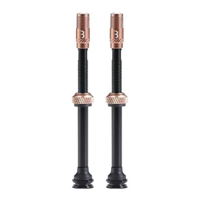 BBB Cycling CoreCap AL Tubeless-Ventilset – High-Performance Fahrradventile (2 Stück), 300% mehr Luftstrom, kein Verstopfen durch Dichtmittel, Presta auf Schrader kompatibel BTI-166 Kupfer 80mm BBB Cycling CoreCap AL Tubeless-Ventilset – High-Performance Fahrradventile (2 Stück), 300% mehr Luftstrom, kein Verstopfen durch Dichtmittel, Presta auf Schrader kompatibel BTI-166 Kupfer 80mm