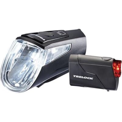 Trelock Fahrradlicht Set LS 460 I-GO Power + LS 720 Reego – 40 Lux – USB Aufladbar – 50 m Sichtweite – StVZO zugelassen Trelock Fahrradlicht Set LS 460 I-GO Power + LS 720 Reego – 40 Lux – USB Aufladbar – 50 m Sichtweite – StVZO zugelassen