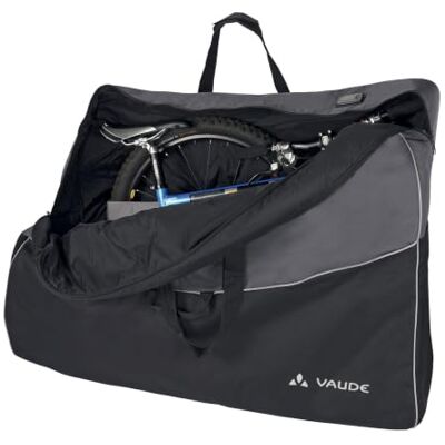VAUDE Big Bike Bag Fahrrad Transporttasche gepolstert, Black Anthracite Transporttasche für Rahmen und Laufräder, Rundum-Reißverschluss, vier Trageriemen, 130 x 85 cm VAUDE Big Bike Bag Fahrrad Transporttasche gepolstert, Black Anthracite Transporttasche für Rahmen und Laufräder, Rundum-Reißverschluss, vier Trageriemen, 130 x 85 cm