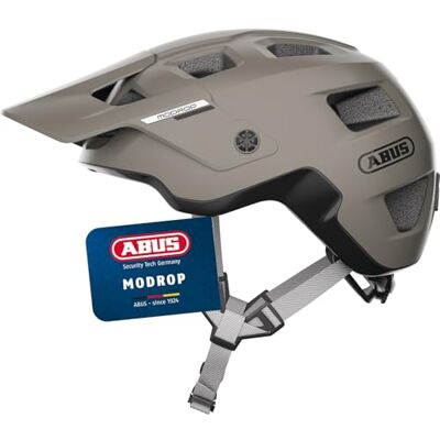 ABUS MTB-Helm MoDrop robuster Fahrradhelm mit guter Belüftung für Mountainbiker individuelle Passform Unisex Grau, S ABUS MTB-Helm MoDrop robuster Fahrradhelm mit guter Belüftung für Mountainbiker individuelle Passform Unisex Grau, S