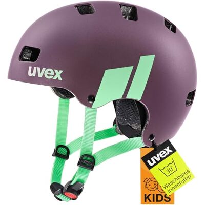 Uvex Kid 3 cc robuster Fahrradhelm für Kinder- individuelle Größenanpassung optimierte Belüftung Plum-Mint 51-55 cm Uvex Kid 3 cc robuster Fahrradhelm für Kinder- individuelle Größenanpassung optimierte Belüftung Plum-Mint 51-55 cm