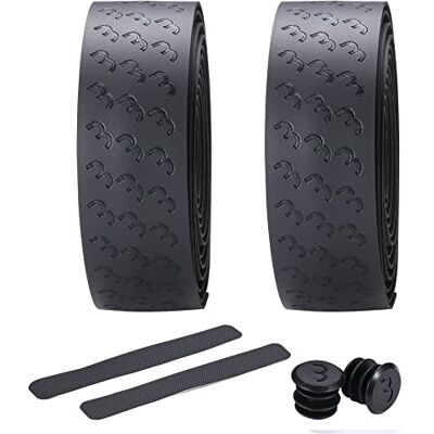 BBB Cycling Fahrrad Lenkerband Rutschfest und Stoßdämpfend für MTB Rennrad und Urban Cycling Inkl. Abklebeband und Lenkerstopfen UltraRibbon Gel BHT-15G Schwarz, 200 x 3 cm BBB Cycling Fahrrad Lenkerband Rutschfest und Stoßdämpfend für MTB Rennrad und Urban Cycling Inkl. Abklebeband und Lenkerstopfen UltraRibbon Gel BHT-15G Schwarz, 200 x 3 cm