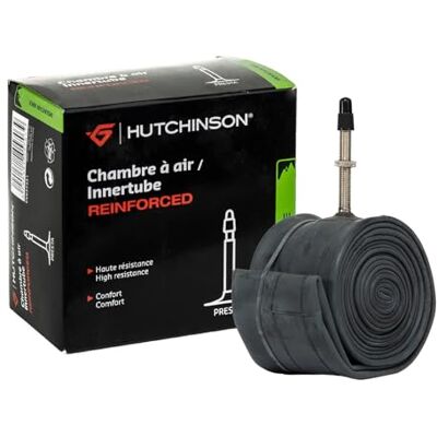 Hutchinson Schlauch MTB Verstärkt Strapazierfähig und pannensicher Schräder-Ventil Dicke 1,2 mm 48 MM 26 x 2,30-2,85, schwarz Hutchinson Schlauch MTB Verstärkt Strapazierfähig und pannensicher Schräder-Ventil Dicke 1,2 mm 48 MM 26 x 2,30-2,85, schwarz
