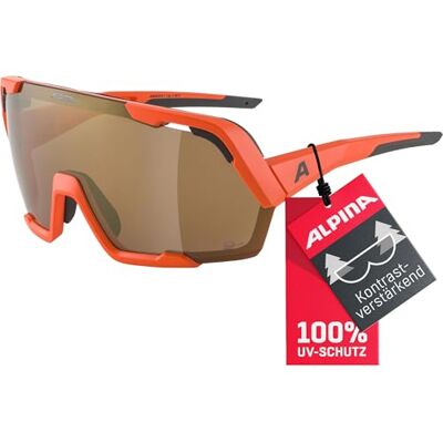 ALPINA ROCKET BOLD Q-LITE Sportbrille, pumpkin-o.matt, One Size ALPINA ROCKET BOLD Q-LITE Sportbrille, pumpkin-o.matt, One Size