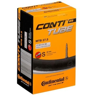Continental Schlauch Presta MTB 27.5 SV 40 27.5 x 1.75 2.5-Inch/42 mm Continental Schlauch Presta MTB 27.5 SV 40 27.5 x 1.75 2.5-Inch/42 mm