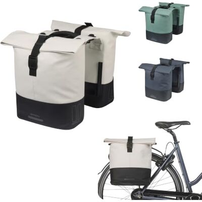 Basil Cove Doppeltasche MIK inkl. 28-32L Wasserfest Weiß Schwarz Basil Cove Doppeltasche MIK inkl. 28-32L Wasserfest Weiß Schwarz