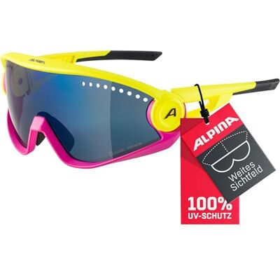 ALPINA 5W1NG Verspiegelte und Bruchsichere Sport- & Fahrradbrille Mit 100% UV-Schutz Für Erwachsene, pinegreen, One Size ALPINA 5W1NG Verspiegelte und Bruchsichere Sport- & Fahrradbrille Mit 100% UV-Schutz Für Erwachsene, pinegreen, One Size