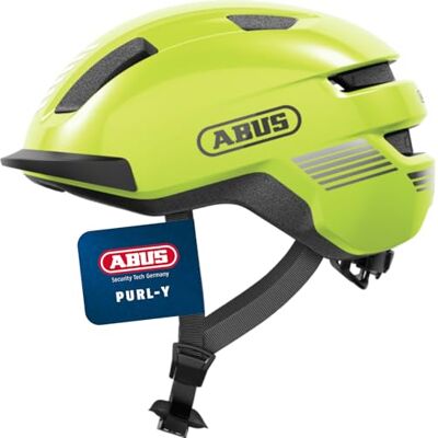 ABUS Fahrradhelm Purl-Y – geeignet für E-Bike und S-Pedelec – stylisher NTA-Schutzhelm für Erwachsene und Jugendliche – Gelb, Größe L ABUS Fahrradhelm Purl-Y – geeignet für E-Bike und S-Pedelec – stylisher NTA-Schutzhelm für Erwachsene und Jugendliche – Gelb, Größe L