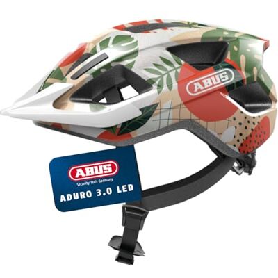 ABUS Aduro 3.0 LED Helm - Sportlich, Orange, M ABUS Aduro 3.0 LED Helm - Sportlich, Orange, M