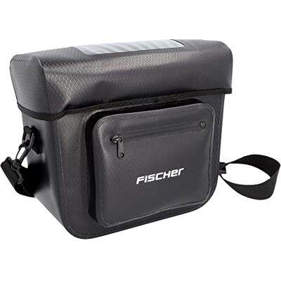 Fischer Lenkertasche Plus Terra, Fahrradtasche, wasserdicht, schwarz, Volumen 7 Liter Fischer Lenkertasche Plus Terra, Fahrradtasche, wasserdicht, schwarz, Volumen 7 Liter