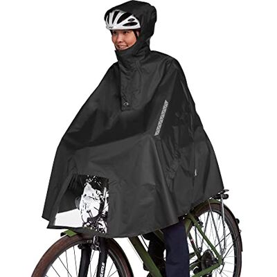 Tatonka Bike Poncho L Wasserdichter Fahrrad-Poncho mit Kapuze, Sichtfenster für das Fahrradlicht, Reflektoren und Eingriffen für die Hände Größe L (black) Tatonka Bike Poncho L Wasserdichter Fahrrad-Poncho mit Kapuze, Sichtfenster für das Fahrradlicht, Reflektoren und Eingriffen für die Hände Größe L (black)