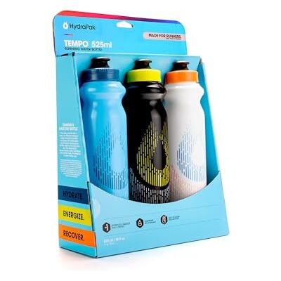 HydraPak Tempo Pro – handliche Squeeze-Flasche für Training und Wettkampf mit abnehmbarem Riemen (Blue, 400ml) HydraPak Tempo Pro – handliche Squeeze-Flasche für Training und Wettkampf mit abnehmbarem Riemen (Blue, 400ml)