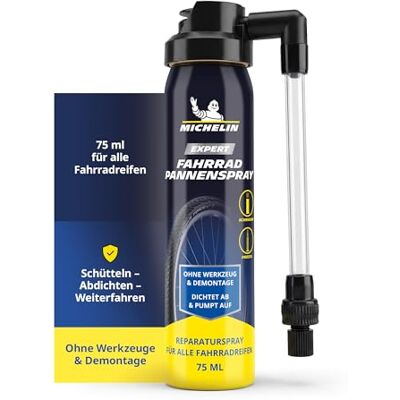 Michelin Expert Fahrrad Pannenspray 75ml Reifendichtmittel Fahrrad Fahrradreifen Reparatur Fahrrad Reifenreparatur ohne Werkzeug Michelin Expert Fahrrad Pannenspray 75ml Reifendichtmittel Fahrrad Fahrradreifen Reparatur Fahrrad Reifenreparatur ohne Werkzeug