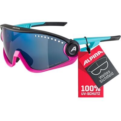 ALPINA 5W1NG Sportbrille, blue-magenta-black matt, One Size ALPINA 5W1NG Sportbrille, blue-magenta-black matt, One Size